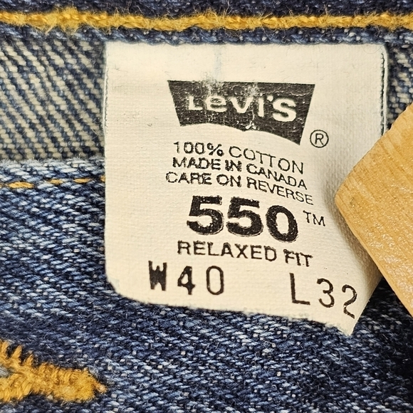 Levi’s 550 Jeans W40 L32 Relaxed Fit denim blue medium wash vintage retro - Picture 2 of 9